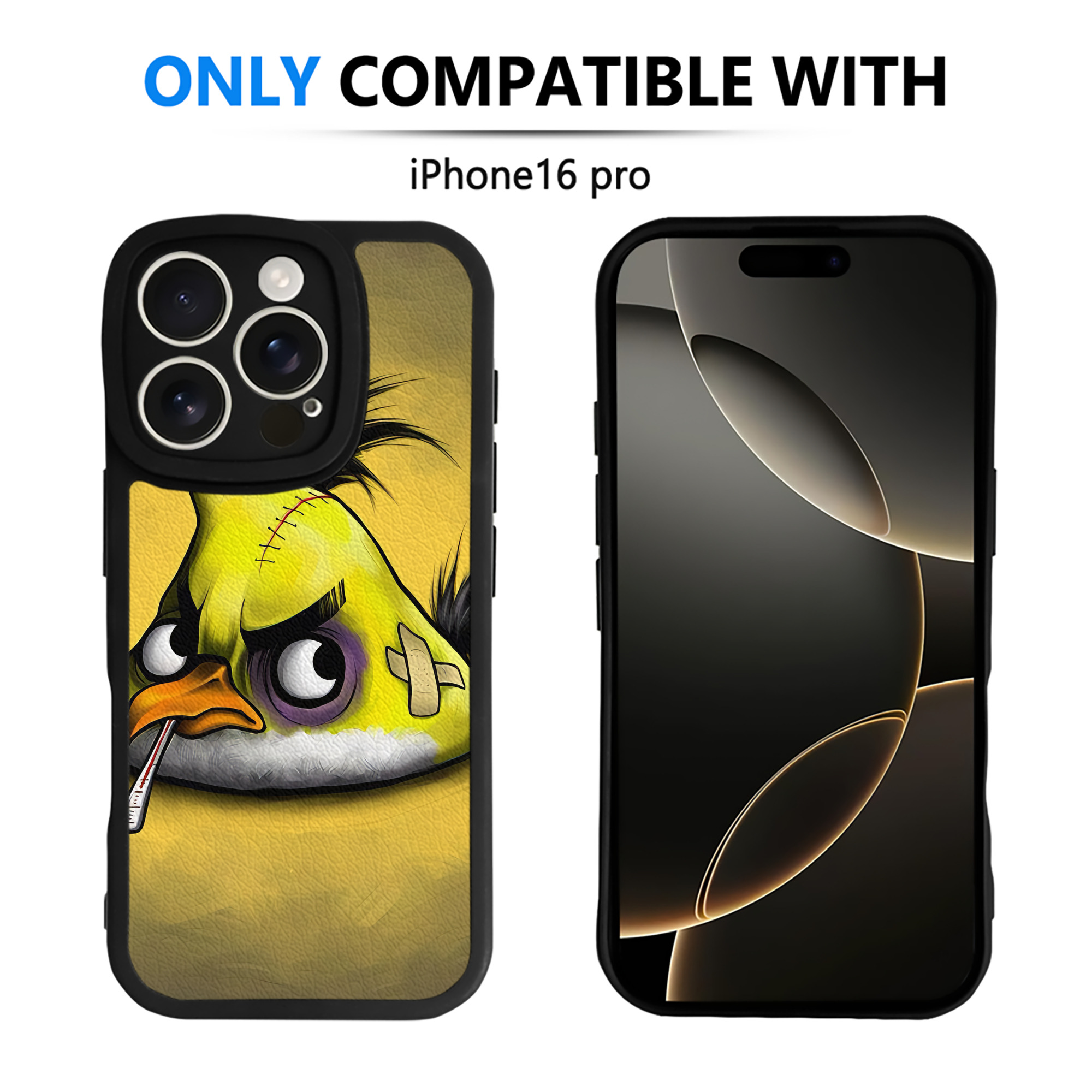 （画像用） Angry Birds アングリーバード 【iPhone 16シリーズ対応】シリコンスマホケース（レザー調） 材質：シリコン
